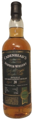 glen grant 1995 / 20 year old / cadenheads 