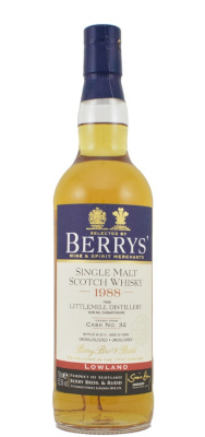 littlemill 1988 / 24 year old /  berry bros & rudd