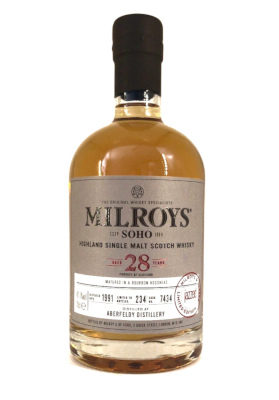 aberfeldy 1991 / 28 year old / milroys